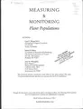 Cover image for Measuring & monitoring plant populations