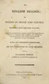 Cover image for The English reader, or, Pieces in prose and poetry