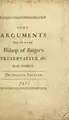 Cover image for Some arguments made use of in the Bishop of Bangor's Preservative against the principles and practices of the nonjurors : briefly consider'd