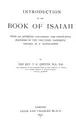 Cover image for Introduction to the book of Isaiah
