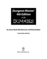 Cover image for Dungeon master 4th edition for dummies