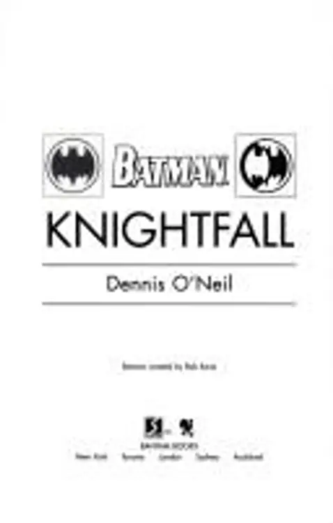 Batman: knightfall cover