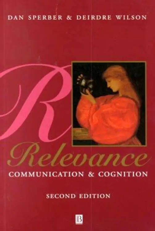 Relevance: Communication and Cognition cover