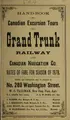 Cover image for Handbook of Canadian excursion tours via Grand Trunk Railway and Canadian Navigation Co. Rates of fare for season of 1878, ...