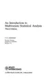Cover image for An introduction to multivariate statistical analysis
