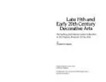 Cover image for Late 19th and early 20th century decorative arts