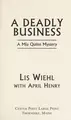 Cover image for A deadly business