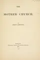 Cover image for The mother church.