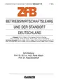 Cover image for Betriebswirtschaftslehre und der Standort Deutschland