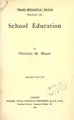 Cover image for Home education series.