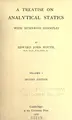 Cover image for A treatise on analytical statics, with numerous examples