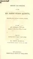 Cover image for Memoir and remains of the Rev. Robert Murray McCheyne, minister of St. Peter's Church, Dundee
