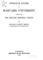 Cover image for Official guide to Harvard University