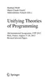 Cover image for Unifying Theories of Programming